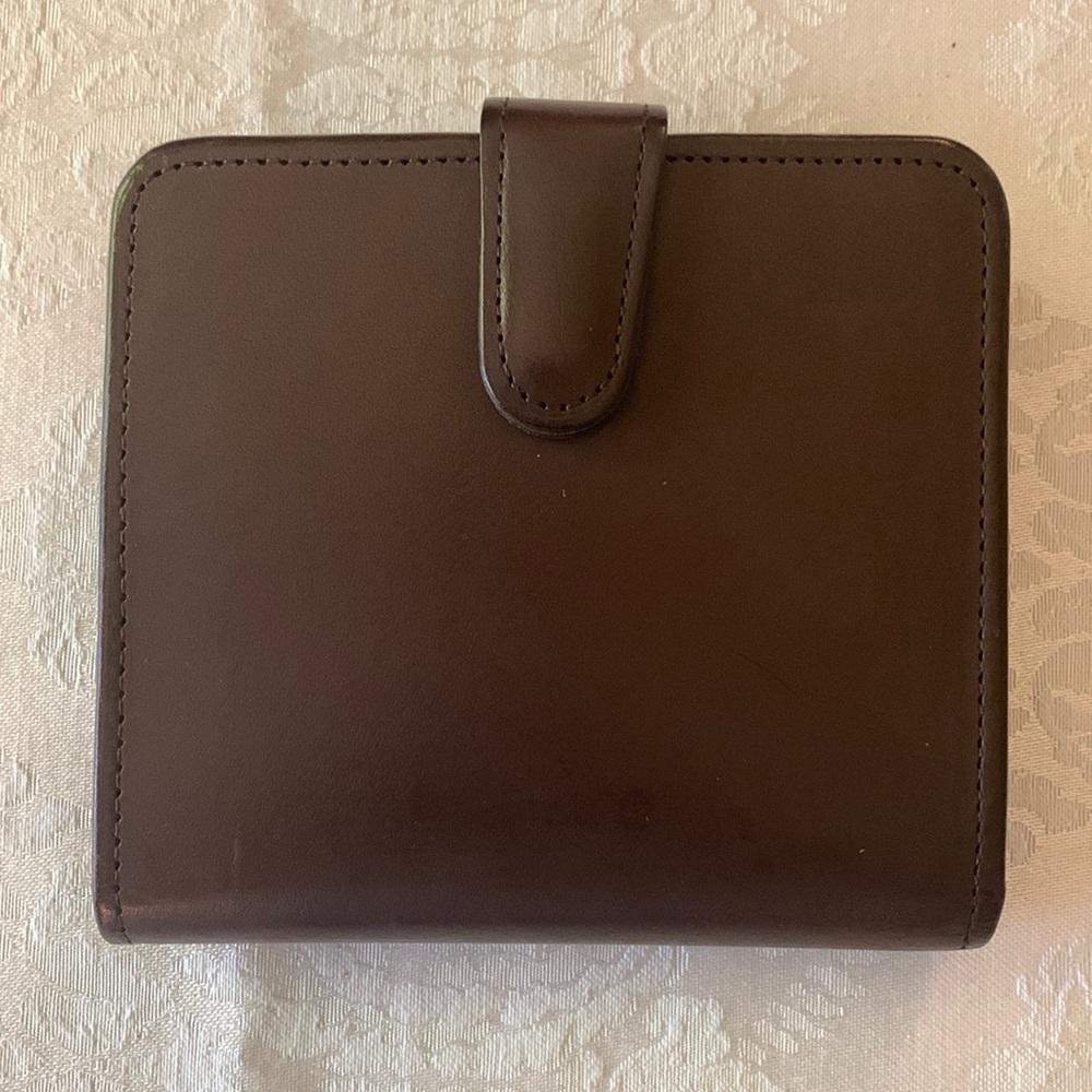 Leather Coach Wallet with Krisslock Change Pocket